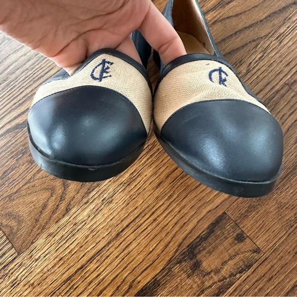 Vintage Calvin Klein Classics Cap Toe Ballet Flats Made in Spain Chanel Style - Picture 4 of 15